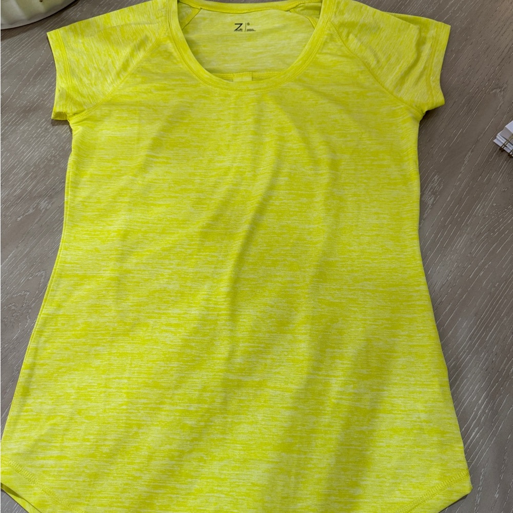 Zella Neon Yellow Short Sleeve Tee